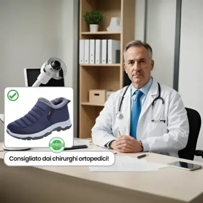 🔥Scarpe ortopediche in pelle scamosciata di un marchio australiano di lusso⏰ - Scarpe ortopediche invernali ergonomiche🦶 - Alleviano il dolore ai piedi - Unisex