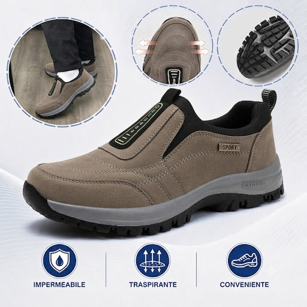 ⏰Sconto del 30% - Non perdete l'occasione! 🔥Bestseller 2026✅ Scarpe comode da passeggio, supporto per l'arco plantare, alleviano il dolore ai piedi - Design ergonomico