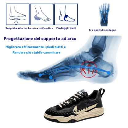(🔥Ultimo giorno di sconto del 70%, non perdertelo) Nuove scarpe casual ergonomiche 👞 Supporto dell'arco plantare - camminata comoda