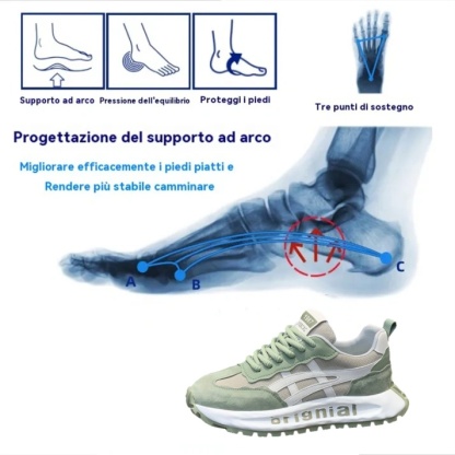 (🔥Ultimo giorno di sconto del 70%, non perdertelo) Nuove scarpe casual ergonomiche 👞 Supporto dell'arco plantare - camminata comoda