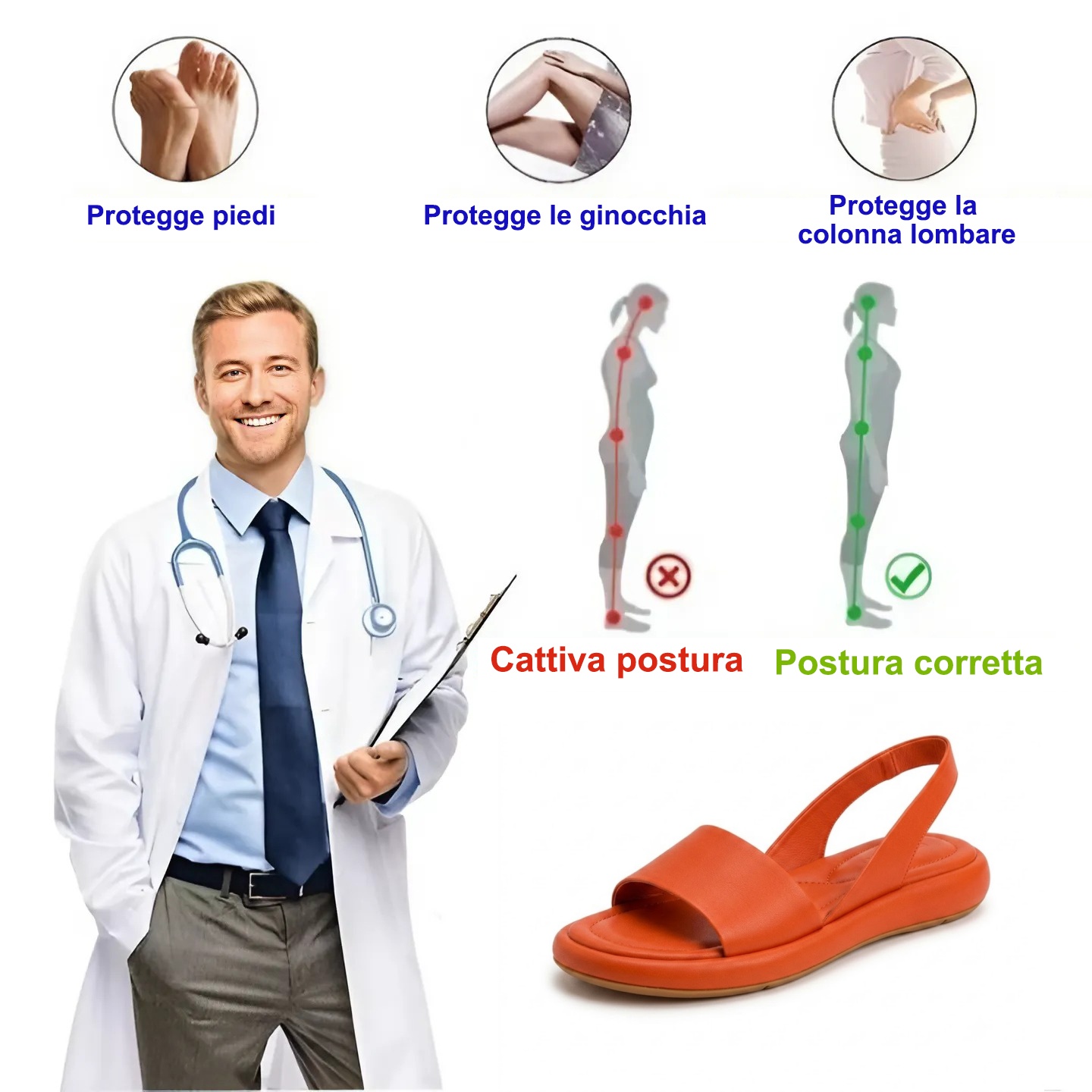 🔥 Sandali da donna comodi | Supporto ergonomico 👡 Disponibili in tutte le taglie: cammina con sicurezza