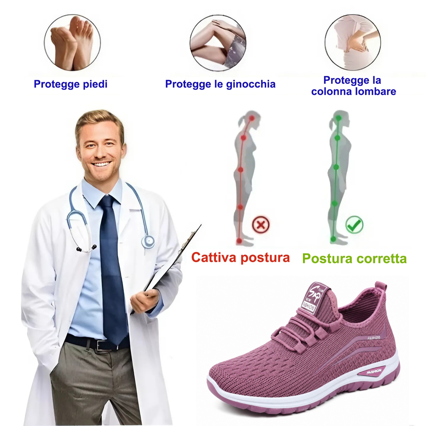 ⏰Ultimo giorno! Sconto del 70%! Non perdete l'occasione: sandali ortopedici ergonomici con assorbimento degli urti, ✅️Scarpe ortopediche salutari progettate specificamente per le donne europee.
