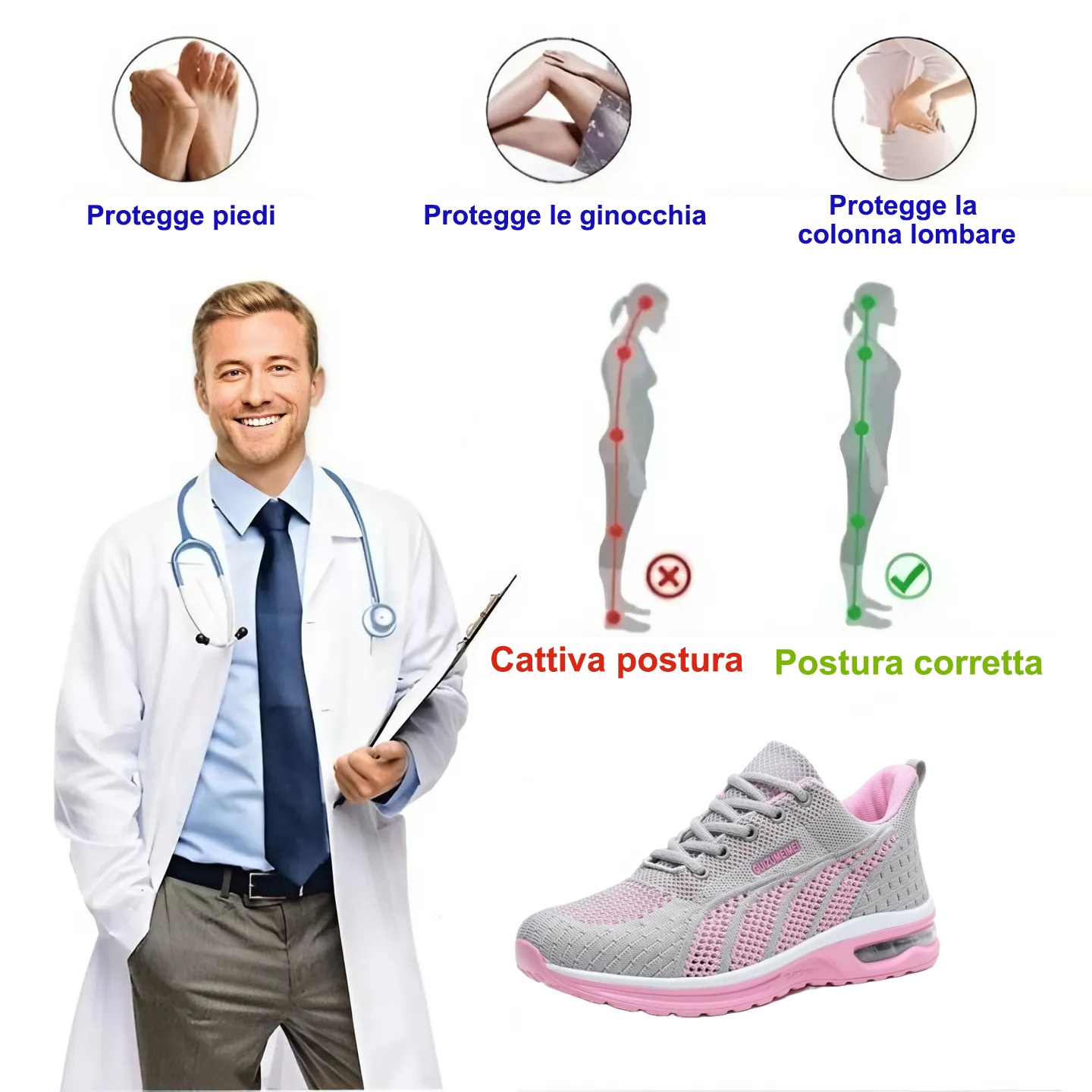 🔥 Sandali ortopedici estivi da donna - Supporto per l'arco plantare, tacco piatto - Ideali per chi soffre di fascite plantare - Camminata facile, comoda e indolore ad ogni passo ✅