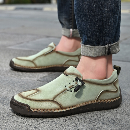 🐂 Scarpe da uomo in pelle di vitello prodotte in Australia 👞 Cucite a mano, facili da indossare e da togliere ✅ Supporto dell'arco plantare, sollievo dal dolore - camminare confortevole