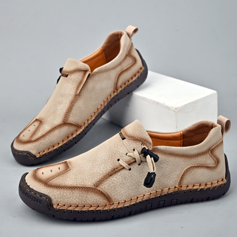 🐂 Scarpe da uomo in pelle di vitello prodotte in Australia 👞 Cucite a mano, facili da indossare e da togliere ✅ Supporto dell'arco plantare, sollievo dal dolore - camminare confortevole