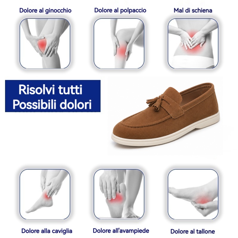 🔥Scarpe ortopediche dal design ergonomico⏰ Scarpe in tela leggere e traspiranti 👞 Gamma completa di taglie: cammina con sicurezza