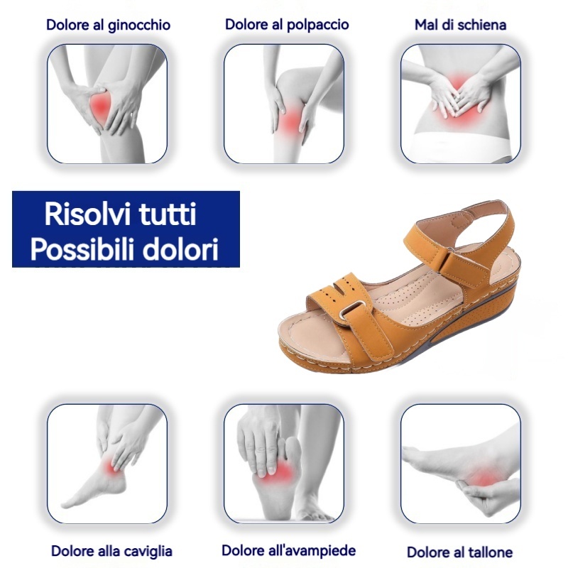 ⏰ (Saldi primaverili a tempo limitato, sconto del 50% - Da non perdere) Sandali ortopedici con supporto per l'arco plantare ✅ Camminata comoda e indolore: design ergonomico