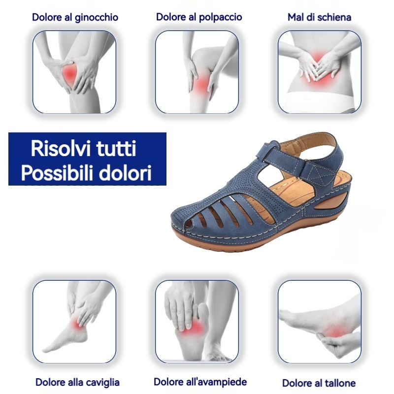 ⏰ (Saldi primaverili - 50% - Da non perdere) Sandali ortopedici estivi con supporto per l'arco plantare ✅ Cammina comodamente e senza dolore: design ergonomico
