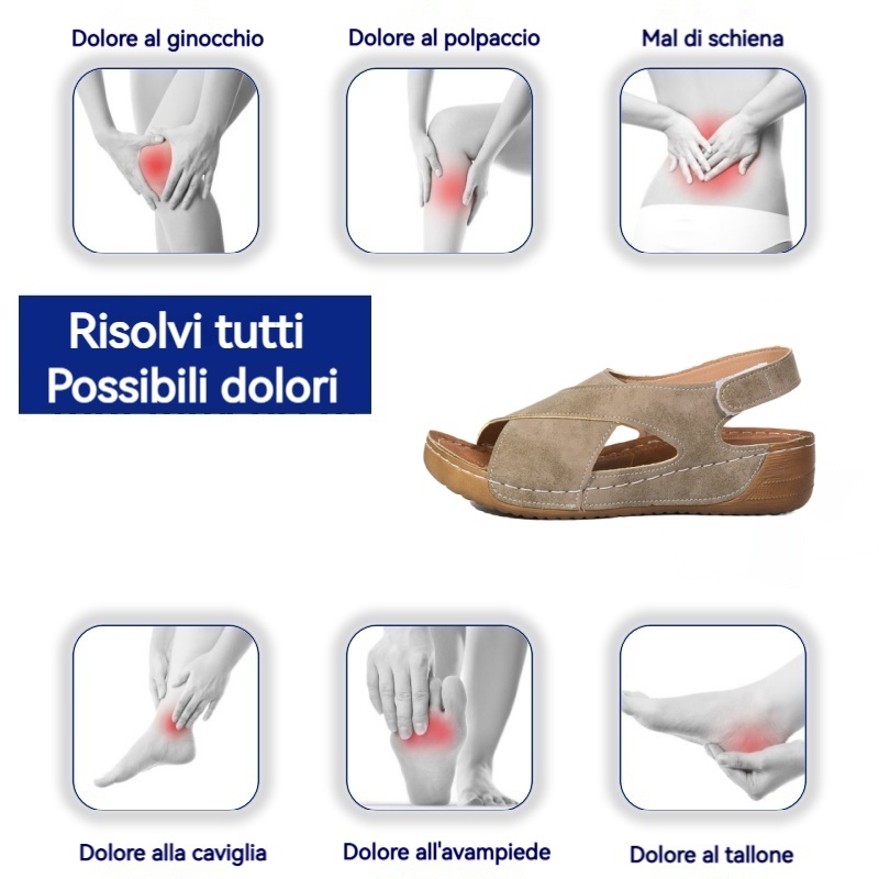 🔥Ultimo giorno! Sconto del 30%! ⏰Scarpe ortopediche di lusso dal design ergonomico per donna✅ Morbide, comode e con un supporto eccellente🦶 - Alleviano efficacemente il dolore ai piedi