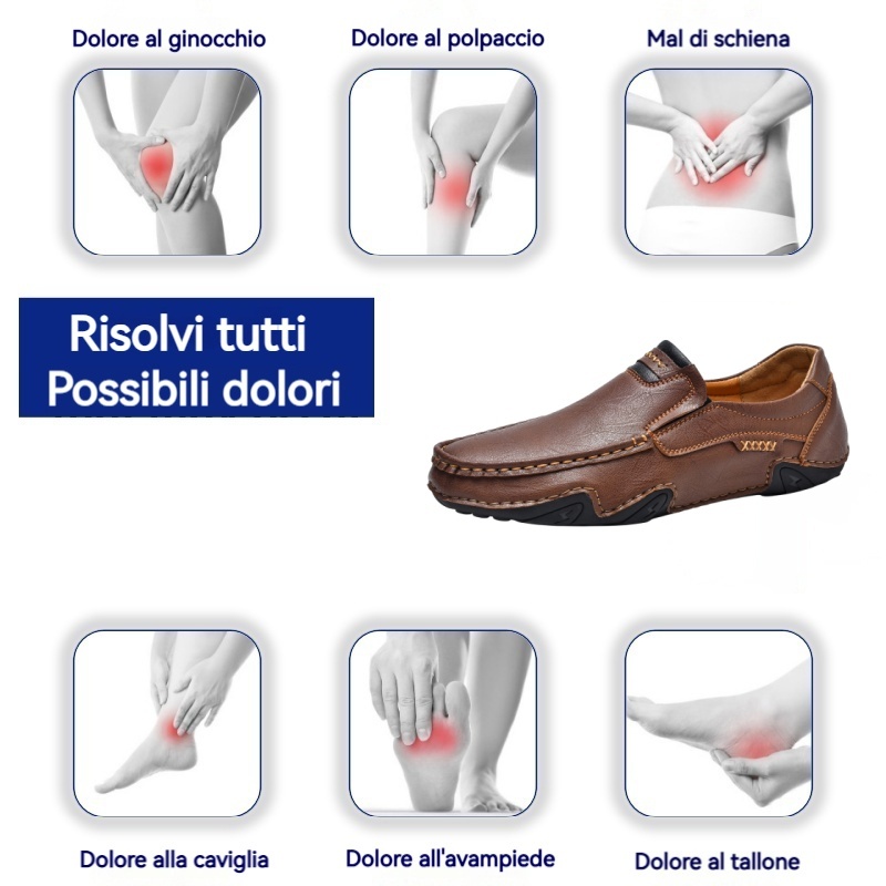 🐂 Scarpe da uomo in pelle di vitello prodotte in Australia 👞 Cucite a mano, facili da indossare e da togliere ✅ Supporto dell'arco plantare, sollievo dal dolore - camminare confortevole