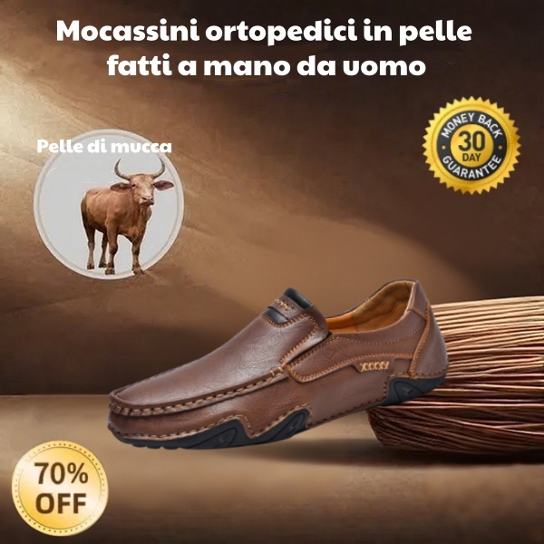 🐂 Scarpe da uomo in pelle di vitello prodotte in Australia 👞 Cucite a mano, facili da indossare e da togliere ✅ Supporto dell'arco plantare, sollievo dal dolore - camminare confortevole