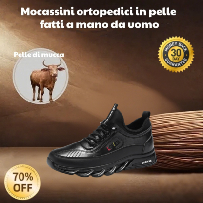 🐂 Scarpe da uomo in pelle di vitello prodotte in Australia 👞 Cucite a mano, facili da indossare e da togliere ✅ Supporto dell'arco plantare, sollievo dal dolore - camminare confortevole