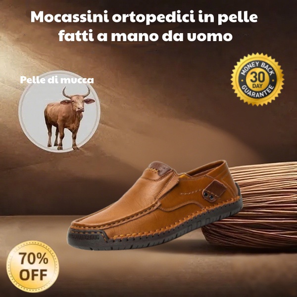 🐂 Scarpe da uomo in pelle di vitello prodotte in Australia 👞 Cucite a mano, facili da indossare e da togliere ✅ Supporto dell'arco plantare, sollievo dal dolore - camminare confortevole