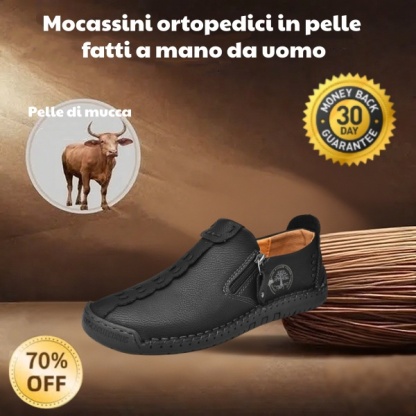 🐂 Scarpe da uomo in pelle di vitello prodotte in Australia 👞 Cucite a mano, facili da indossare e da togliere ✅ Supporto dell'arco plantare, sollievo dal dolore - camminare confortevole