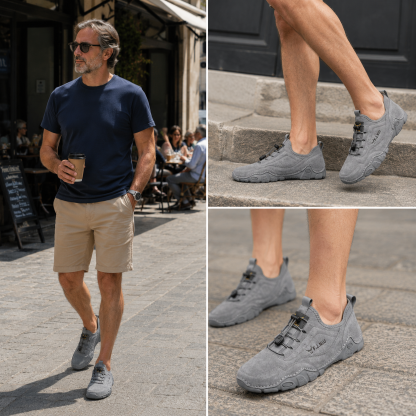 🔥 Scarpe ortopediche da uomo australiane fatte a mano 👞 Sollievo intelligente dal dolore, facili da indossare e da togliere ✅ Impermeabili e antiscivolo - Gamma completa di taglie