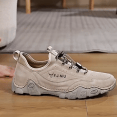 🐂 Scarpe da uomo in pelle di vitello, cucite a mano in Australia 👞 Sollievo dal dolore intelligente tramite intelligenza artificiale, facili da indossare e da togliere ✅ Correttive a tutto tondo- impermeabili e antiscivolo