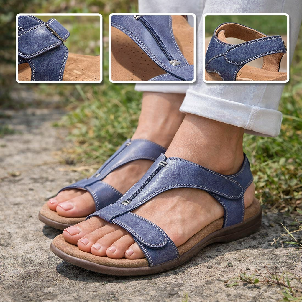 🎁Offerta a tempo limitato: 30% di sconto 🔴Sandali da passeggio regolabili con tallone aperto 🦶Eleganti e adatti a piedi piatti e per alleviare il dolore al tallone ✅Disponibili in diverse taglie