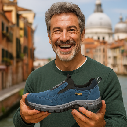 🔥Offerta speciale con sconto del 30% a tempo limitato⏰ Scarpe ortopediche in pelle scamosciata di un marchio di lusso australiano, che alleviano il dolore ai piedi e offrono un supporto eccellente🦶 - Impermeabili e antiscivolo