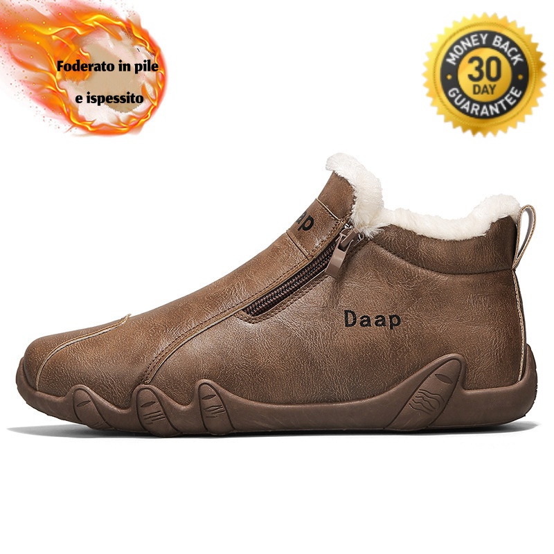 🐂 Scarpe da uomo in pelle di vitello, cucite a mano in Australia 👞 Facili da indossare e da togliere, correttive a tutto tondo ✅ Impermeabili, antiscivolo, calde e comode