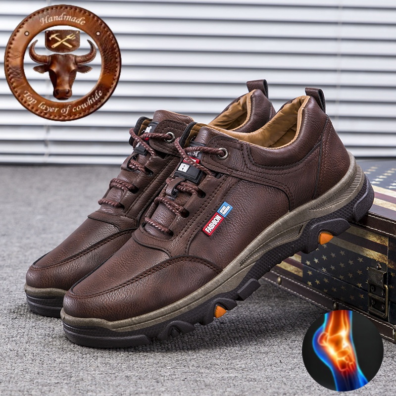 【⏰Sconto del 30% oggi - Scade presto】Scarpe ortopediche dal design ergonomico - Pelle di alta qualità + Cucite a mano ✅ Calzata comoda, impermeabili e antiscivolo👞