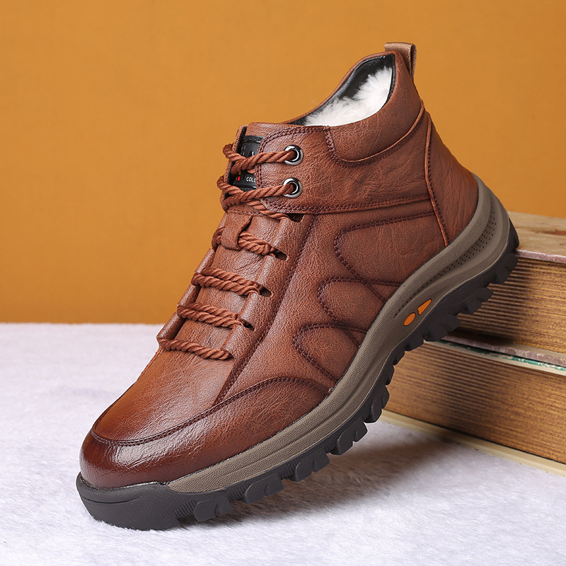 🐂 Scarpe invernali da uomo in pelle di vitello di fabbricazione australiana 👞 Cucite a mano per indossarle e toglierle facilmente ✅ Supporto dell'arco plantare per alleviare il dolore: cammina comodamente