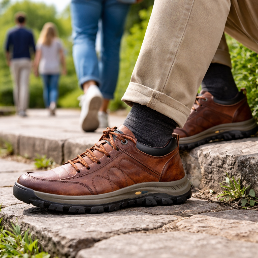 🔴Scarpe in pelle di alta qualità🦶Design ergonomico: facili da indossare e da togliere, correggono i problemi del piede✅Disponibili in diverse taglie