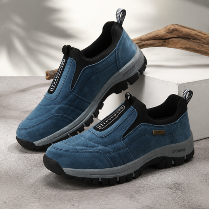🔥 Scarpe ortopediche da uomo in pelle scamosciata australiana, fatte a mano 👞 Sollievo intelligente dal dolore, facili da indossare e da togliere ✅ Impermeabili e antiscivolo - Disponibili in diverse taglie