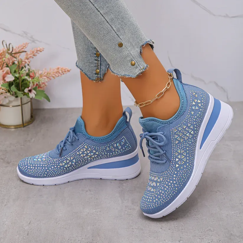 🔥 Scarpe ortopediche estive da donna in mesh — Supporto per l'arco plantare, tacco piatto — Ideali per chi soffre di fascite plantare — Facili, comode e senza dolore a ogni passo ✅