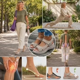 🎉¡Llegaron las nuevas sandalias para mujer!  👟Plantillas de espuma viscoelástica🚶‍♂️ Caminar sin dolor | Soporte ortopédico + Experiencia cómoda