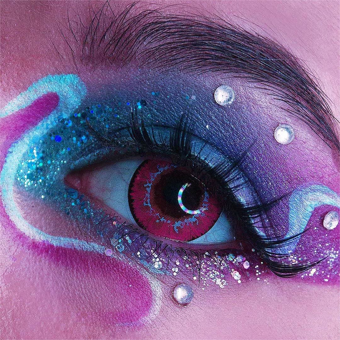 Dollpoison Chomper Pink Yearly Prescription Cosplay Colored Contacts - image 3