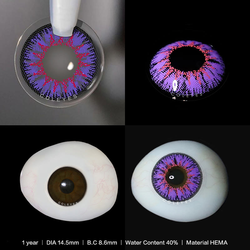 Dollpoison Nonno Blue Violet Prescription Yearly Cosplay Colored Contacts - image 6