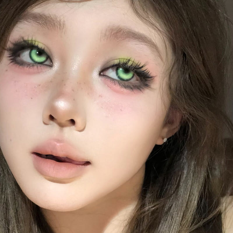 Dollpoison Cosmic Green 1-Day / 1-Year Prescription Cosplay Colored Contacts - image 11