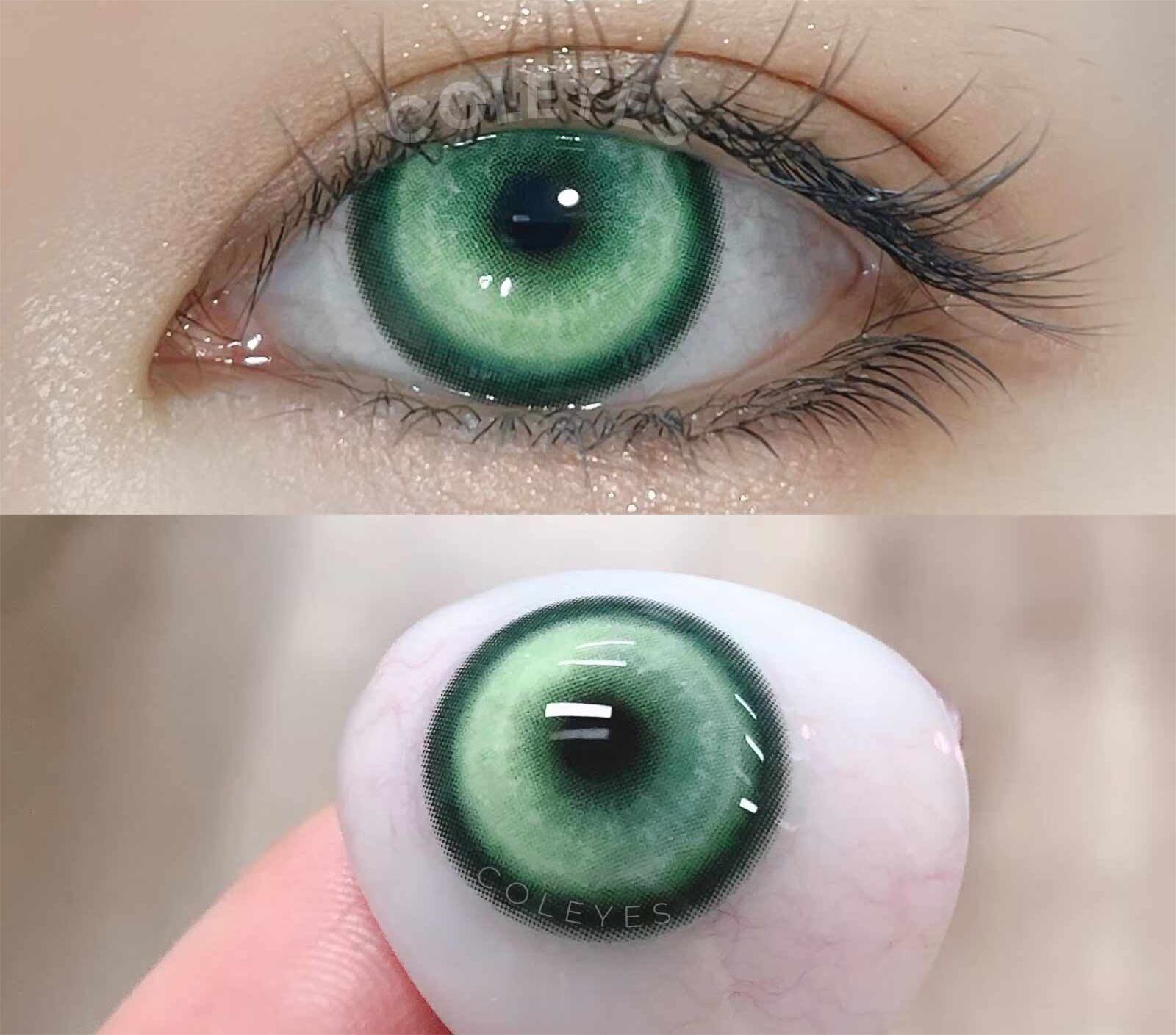 Dollpoison Cosmic Green 1-Day / 1-Year Prescription Cosplay Colored Contacts - image 5