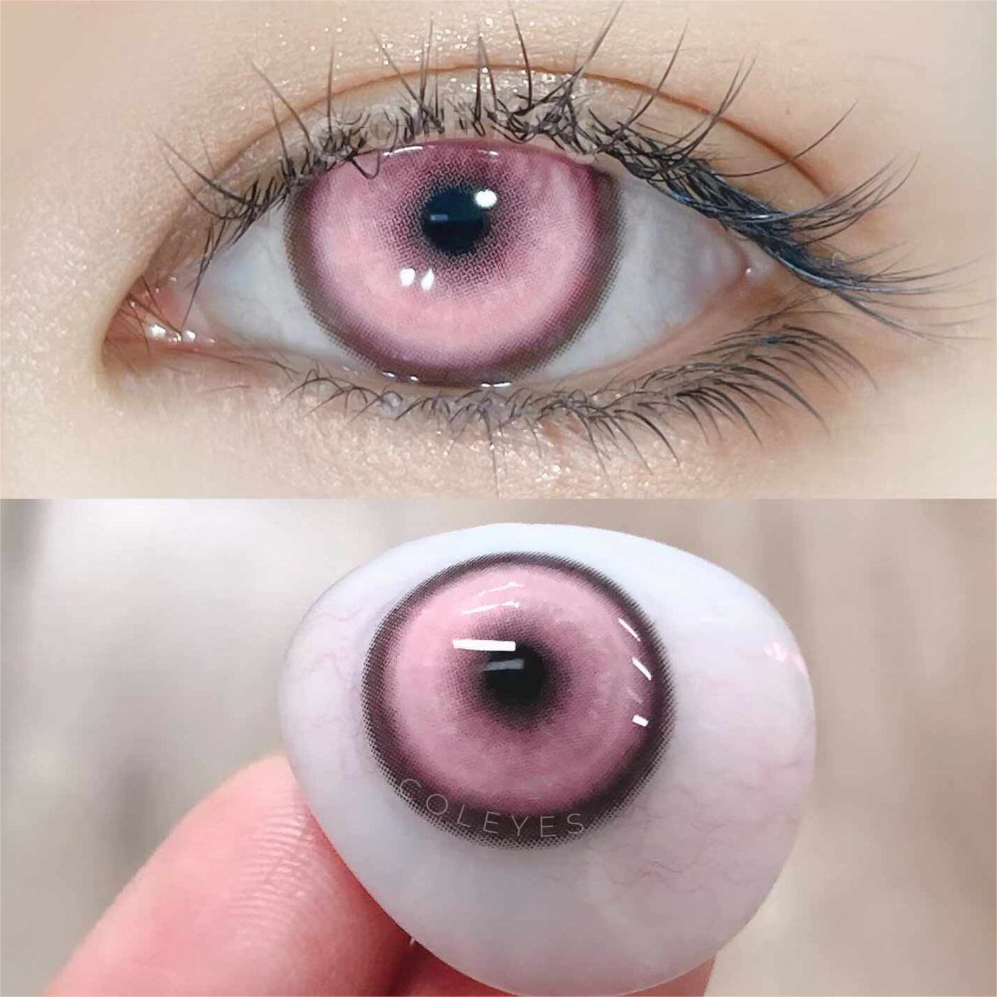 Dollpoison Cosmic Pink 1-Day / 1-Year Prescription Cosplay Colored Contacts - image 5