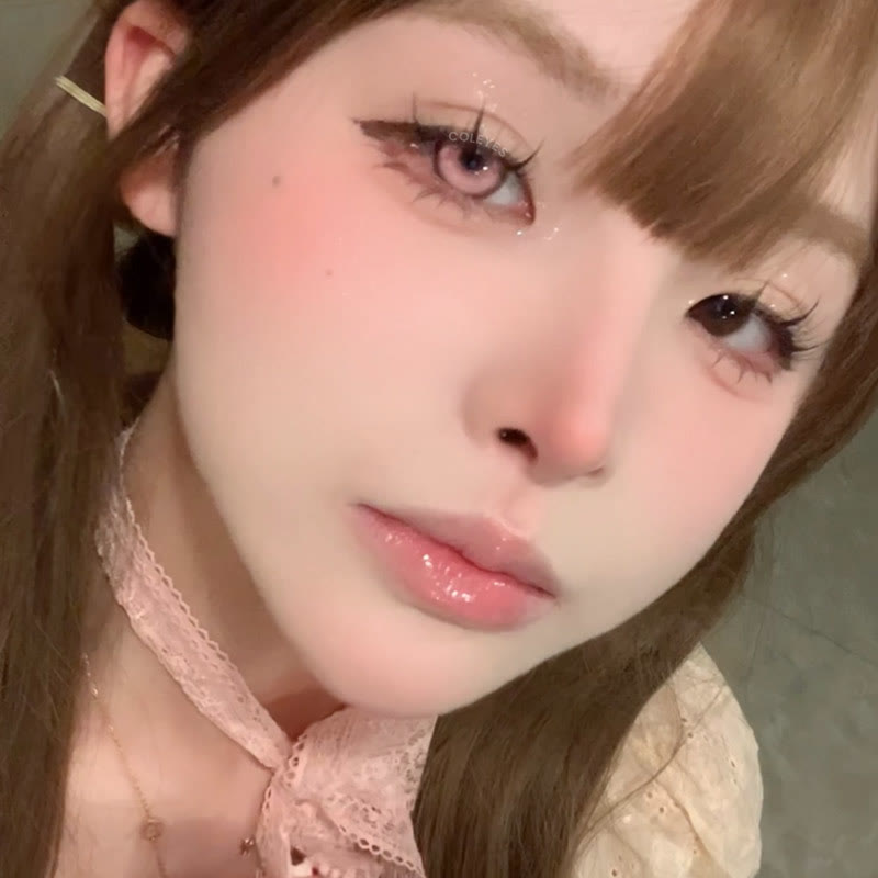 Dollpoison Cosmic Pink 1-Day / 1-Year Prescription Cosplay Colored Contacts - image 8