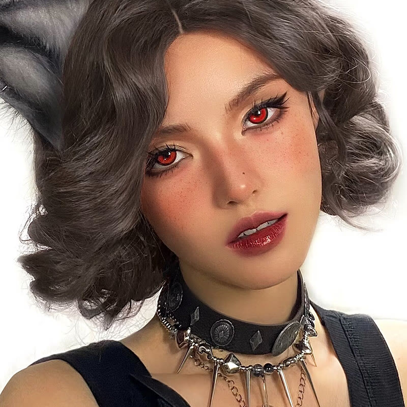 Dollpoison Cosmic Red 1-Day / 1-Year Prescription Cosplay Colored Contacts - image 10