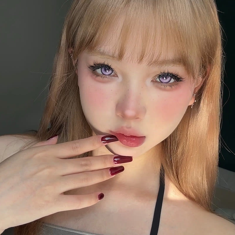 Dollpoison Cosmic Violet 1-Day / 1-Year Prescription Cosplay Colored Contacts - image 10