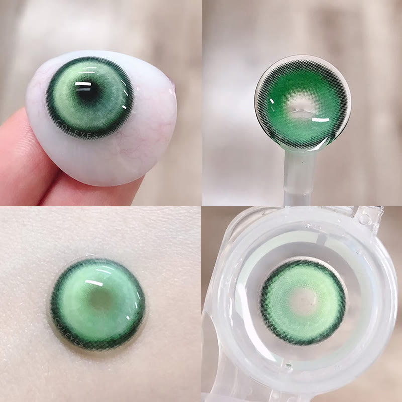 Dollpoison Cosmic Green 1-Day / 1-Year Prescription Cosplay Colored Contacts - image 4