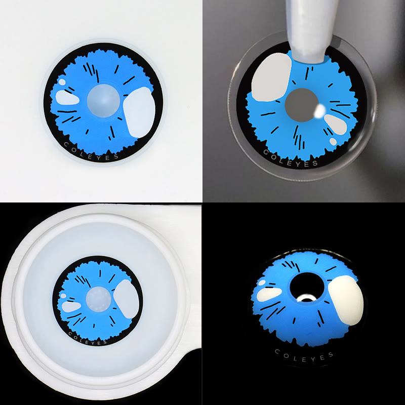 Dollpoison Anime Bling Blue Yearly Cosplay Colored Contacts - image 4