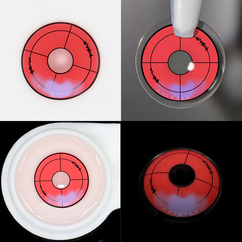 Dollpoison Uruha Rushia Red Yearly Cosplay Colored Contacts - image 3