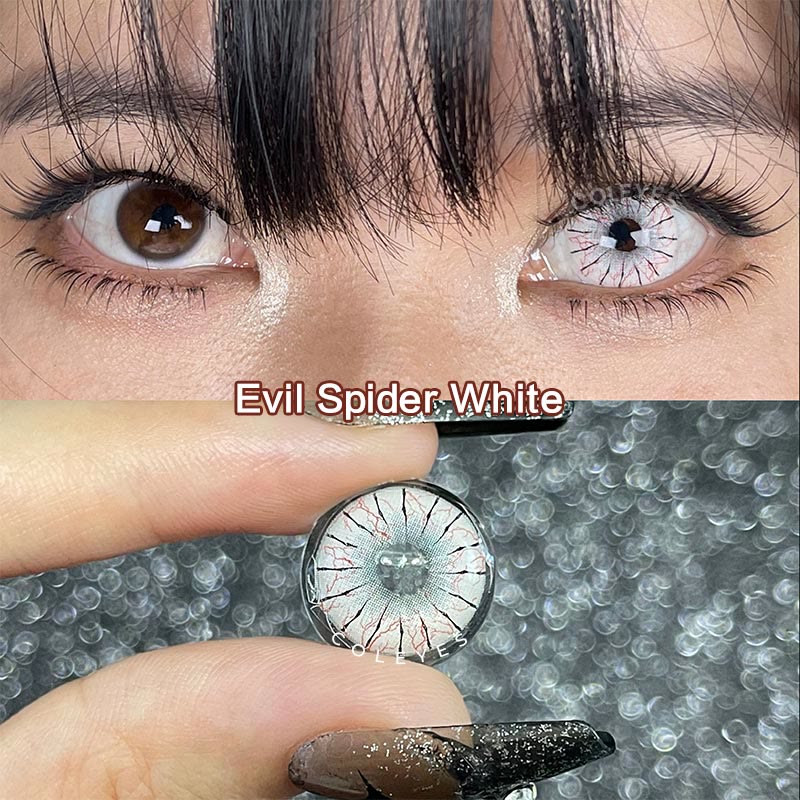 Dollpoison Evil Spider White 1-Day Cosplay Colored Contacts - image 5