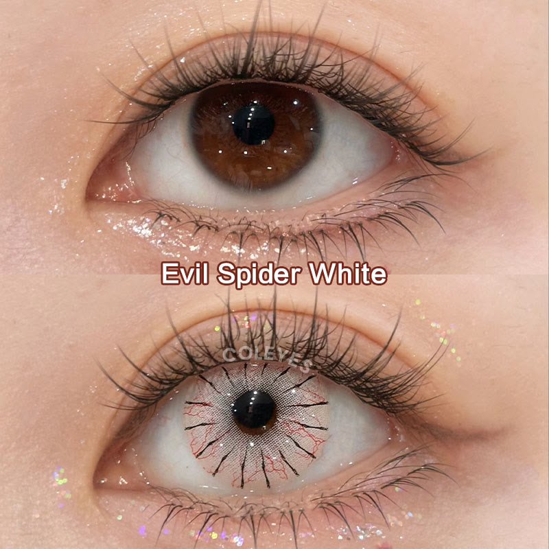 Dollpoison Evil Spider White 1-Day Cosplay Colored Contacts - image 3