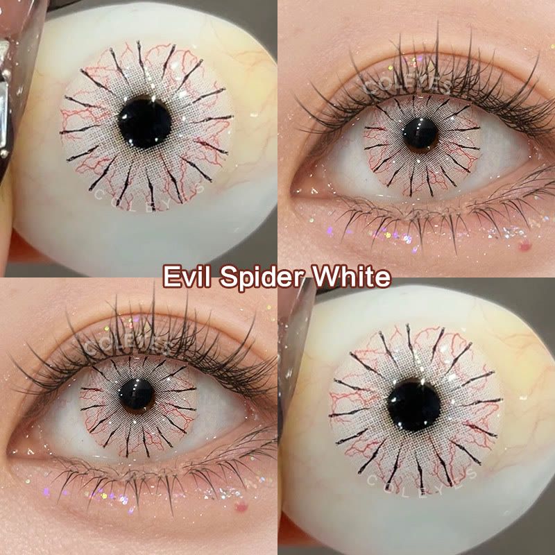 Dollpoison Evil Spider White 1-Day Cosplay Colored Contacts - image 4