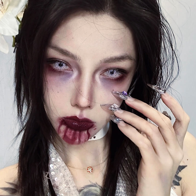Dollpoison Evil Spider White 1-Day Cosplay Colored Contacts - image 8