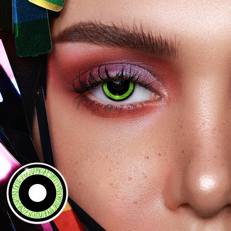 Dollpoison Nebula Green Yearly Cosplay Colored Contacts - image 2