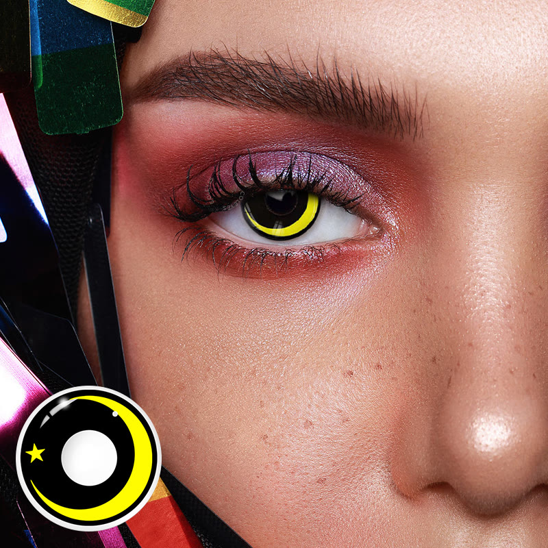 Dollpoison Moon Star Yellow Yearly Cosplay Colored Contacts - image 2