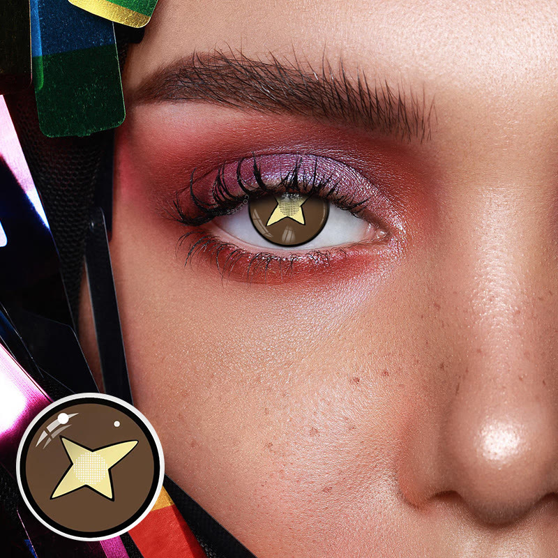 Dollpoison Kinoko Brown Yearly Cosplay Colored Contacts - image 2