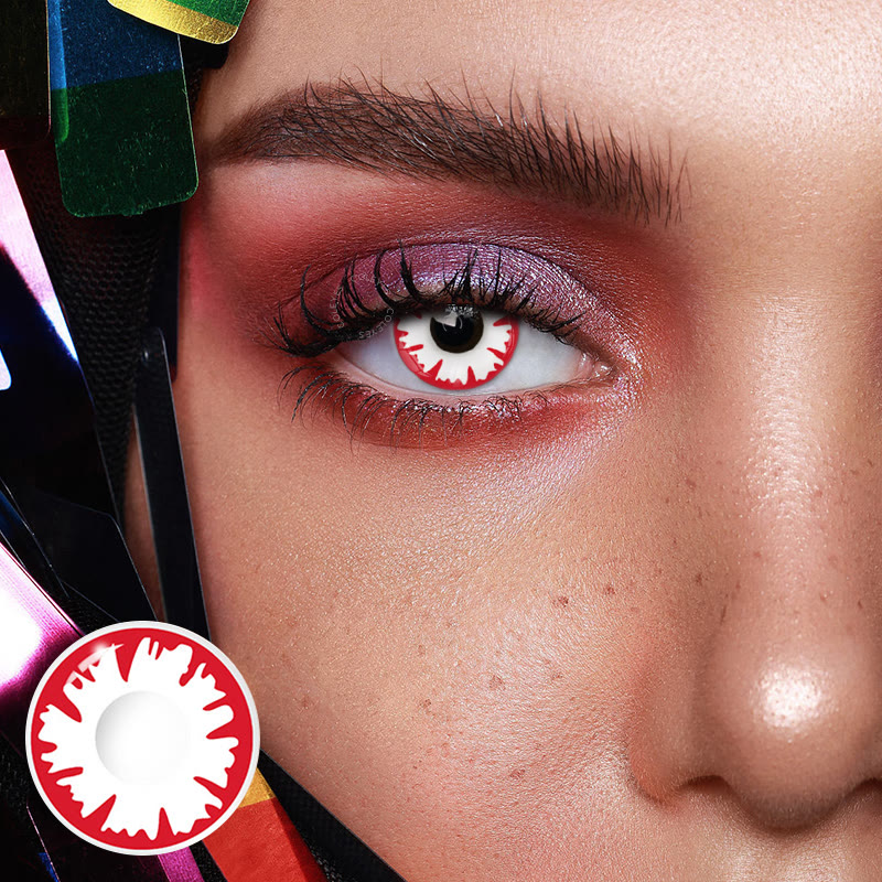 Dollpoison White Demon Zombie Yearly Cosplay Prescription Colored Contacts - image 2