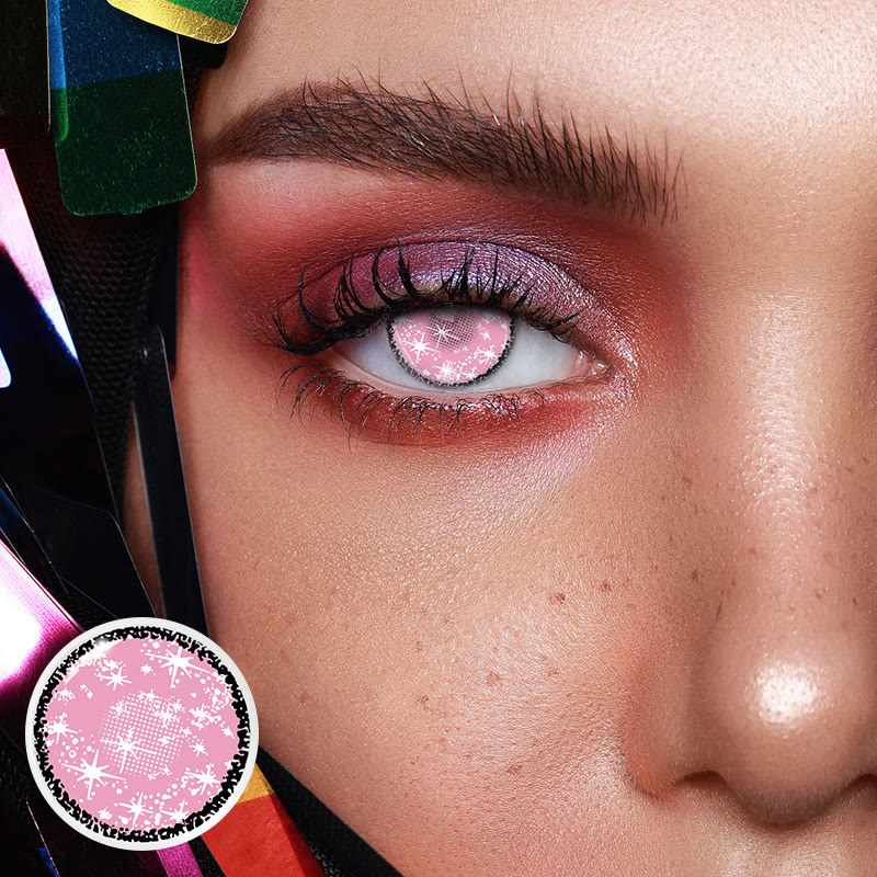 Dollpoison Blind Starry Pink Yearly Cosplay Colored Contacts - image 2