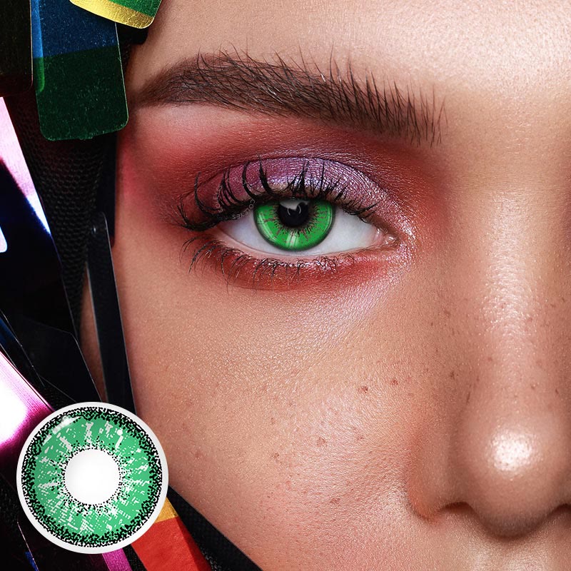 Dollpoison Snowflakes MediumSeaGreen Yearly Cosplay Prescription Colored Contacts - image 2